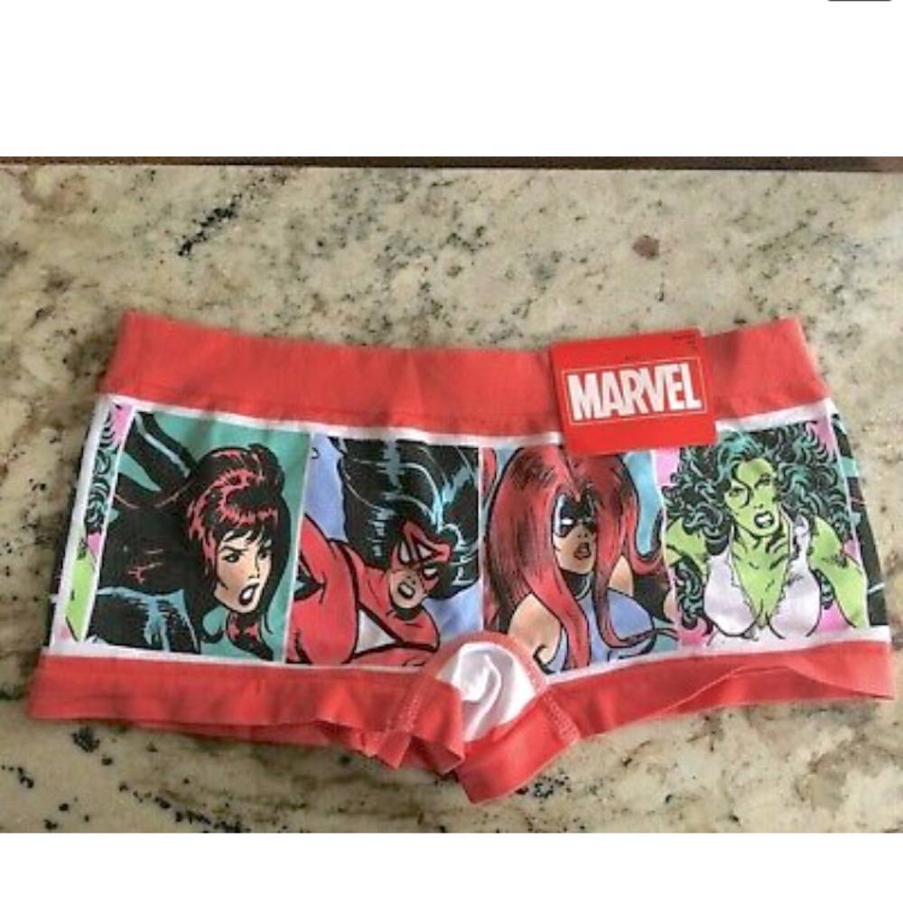 Marvel Comics  Women Boyshorts Jr Panty Ava S New
